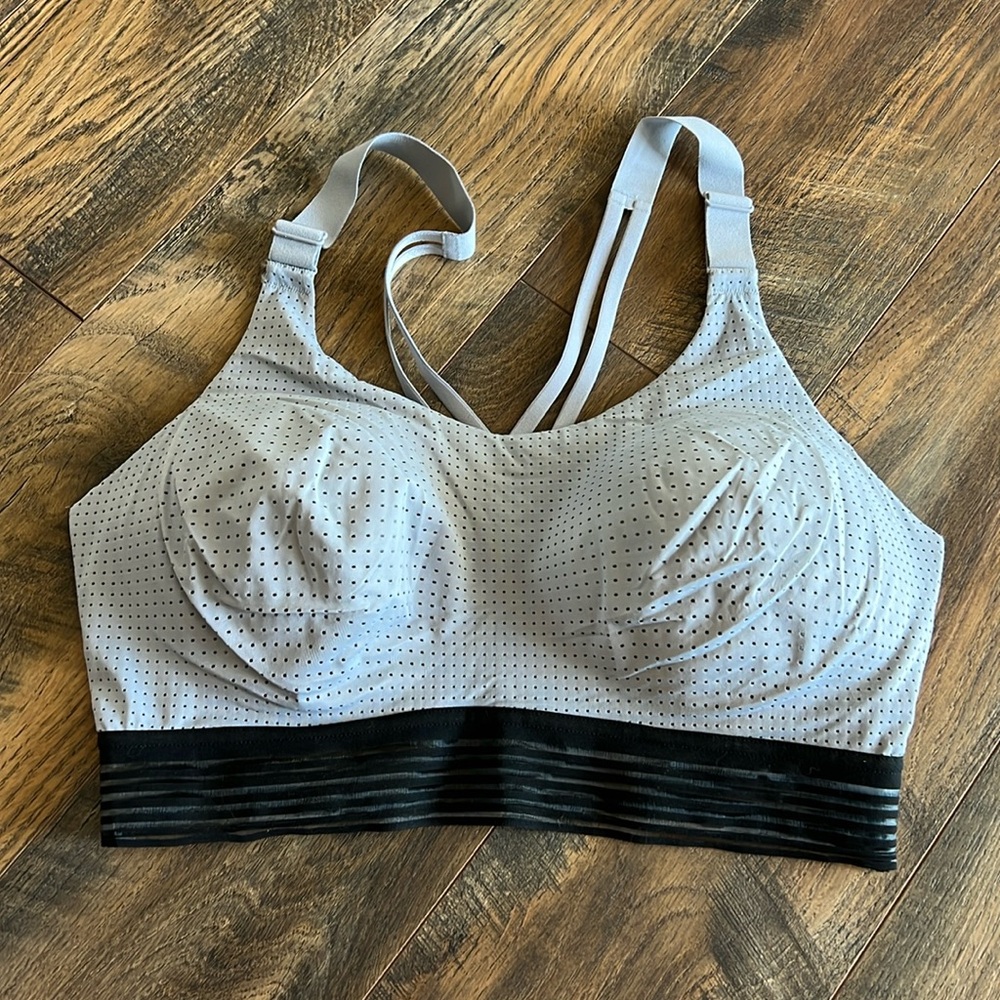 Victoria's Secret Gray and Black Sports Bra